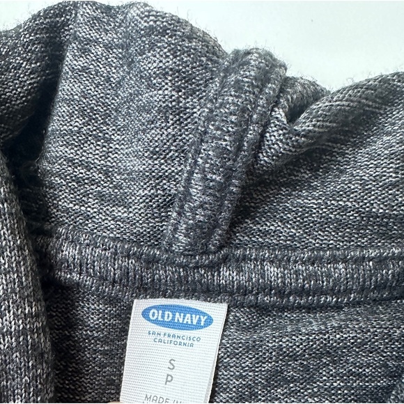 Old Navy Black Gray Marled Look Soft Lightweight Pullover Hoodie Women’s Small - Picture 2 of 6